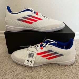 Adidas F50 League Indoor Soccer Shoes White Blue Red
